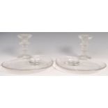 IITTALA 1960'S STUDIO GLASS FESTIVO CANDLESTICKS BY TIMO SARPANEVA