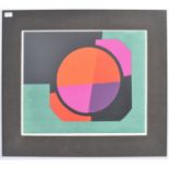 1960'S RETRO VINTAGE RED MOON SCREEN PRINT BY AR MOULFORD