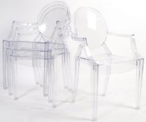 AFTER PHILIPPE STARCK A SET OF CONTEMPORARY GHOST CHAIRS