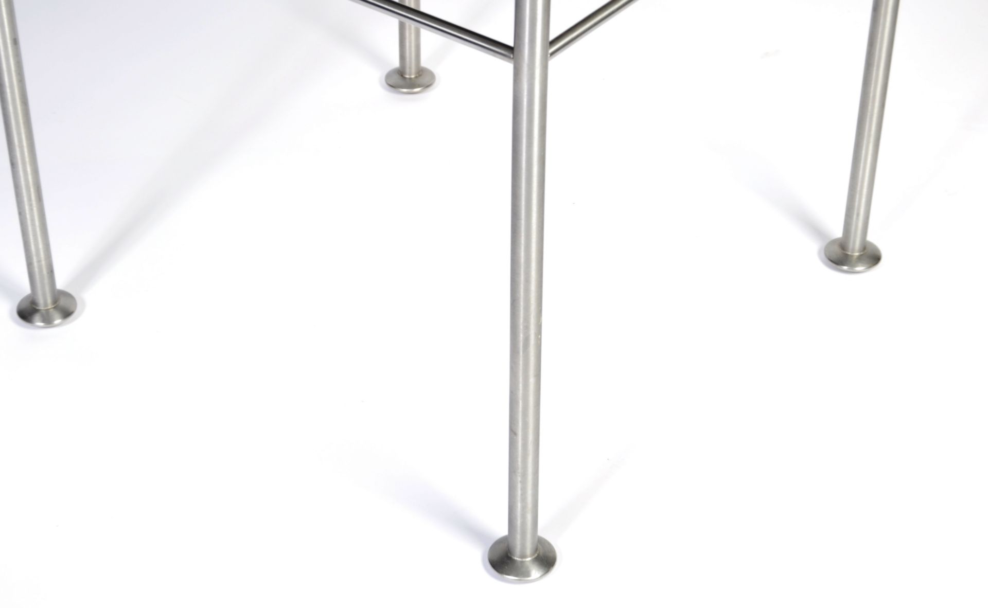 ANDREW MARTIN CONTEMPORARY BRUSHED STEEL SIDE / LAMP TABLE - Bild 5 aus 5