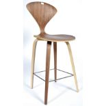 AFTER NORMAN CHERNER A CONTEMPORARY BAR STOOL / HIGH CHAIR