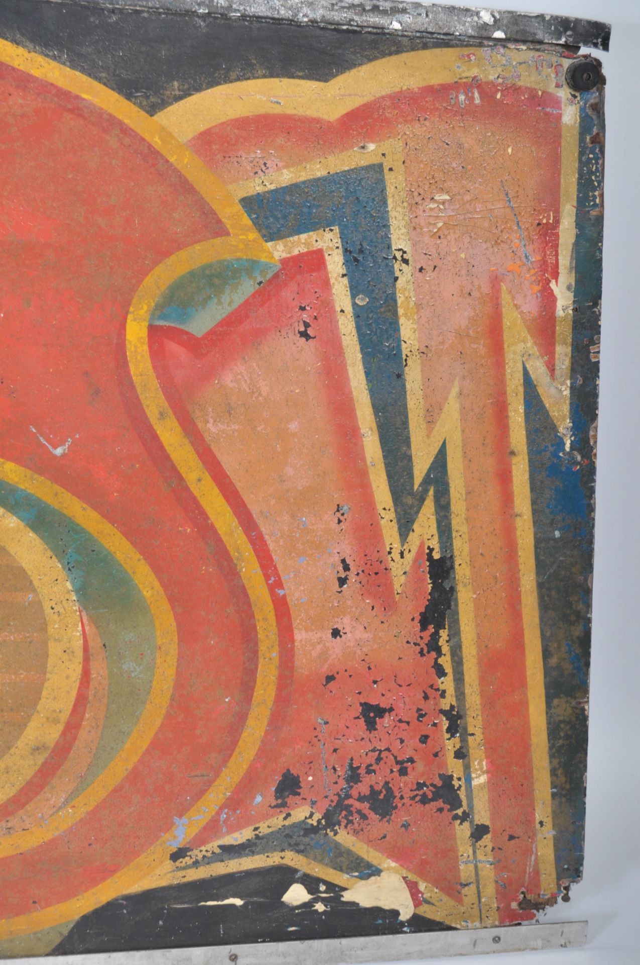 TWO PANELS FROM A FAIRGROUND WALTZER RIDE. - Image 2 of 7