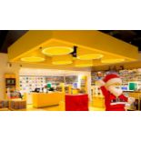 LEGO STORE IN STORE BRICK ROUNDEL CEILING LIGHT FIXTURES