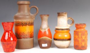 W. GERMANY RETRO VINTAGE STUDIO ART POTTERY VASES AND JUGS