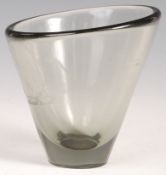 HOLMEGAARD RETRO VINTAGE STUDIO GLASS THULE BOWL BY PER LUTKEN