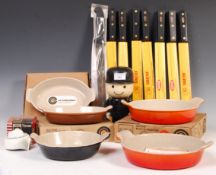 COLLECTION OF HOMEPRIDE LE CREUSET AND SABATIER COOKWARE.