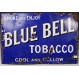 EARLY 20TH CENTURY BLUE BELL TOBACCO ENAMEL SIGN