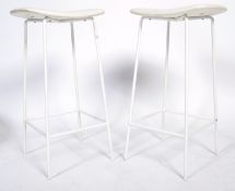 A PAIR OF MID CENTURY PROGRAM STOOLS BY FRANK GUILLE FOR KANDYA.