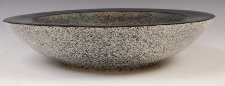 STUNNING LARGE 20TH CENTURY CENTERPIECE BOWL OF GEODE FORM