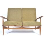 SCANDART MID CENTURY TEAK WOOD THREE PIECE LIVING ROOM SUITE