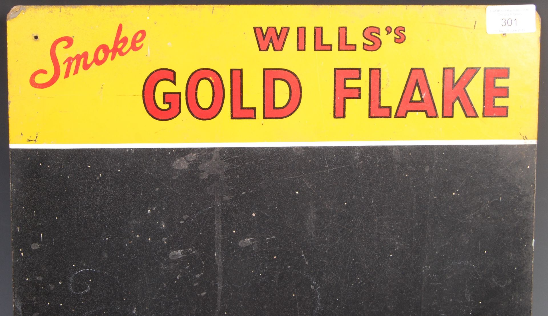 EARLY 20TH CENTURY WILL'S GOLD FLAKE SHOP BLACKBOARD - Image 2 of 3