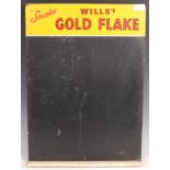 EARLY 20TH CENTURY WILL'S GOLD FLAKE SHOP BLACKBOARD