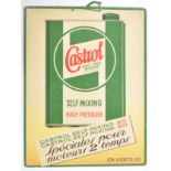 CASTROL PETROL AUTOMOBOLIA INTEREST ADVERTING CARD SIGN