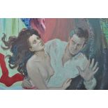 SHIRLEY BELLWOOD OIL ON CANVAS EROTIC PAINTING