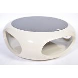 20TH CENTURY U.F.O SPACE AGE COFFEE TABLE IN THE MANNER OF L. COLANI