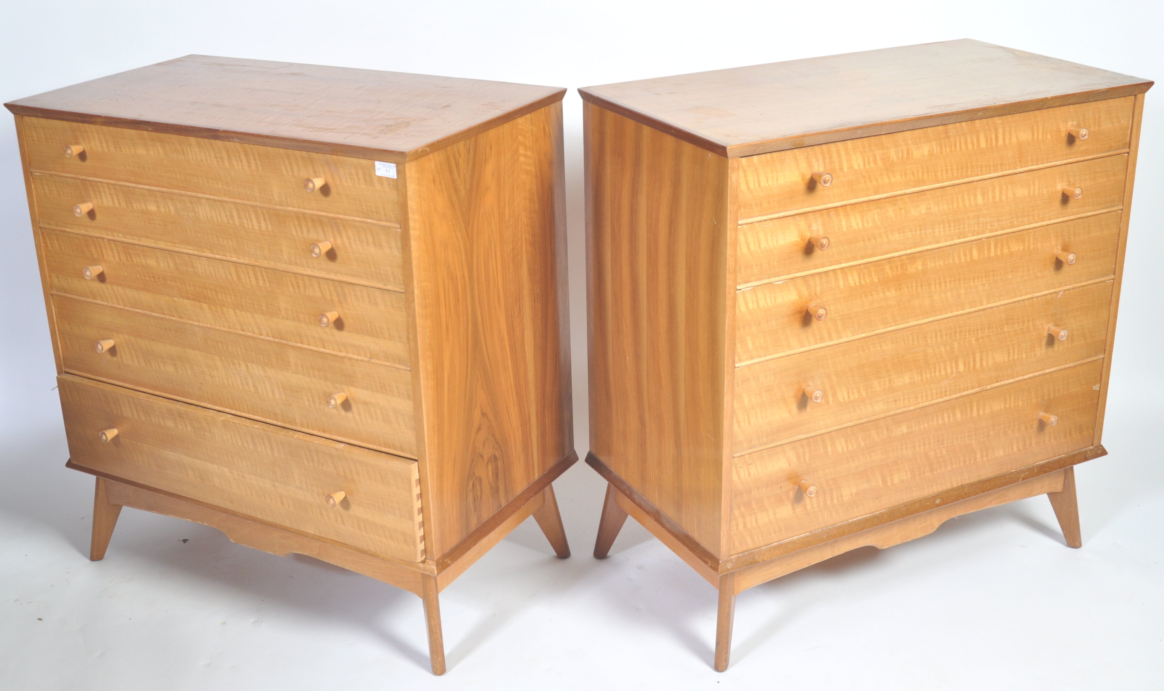 AC FURNITURE MID CENTURY CHESTS OF DRAWERS BY ALFRED COX - Image 2 of 7