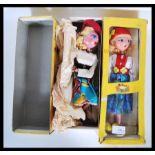 Two vintage toy Pelham puppets to include Tyrolean