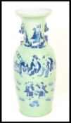 A late 19th Century Chinese vase of large baluster