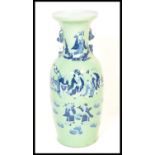 A late 19th Century Chinese vase of large baluster