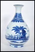 A 20th Century Chinese blue and white porcelain va