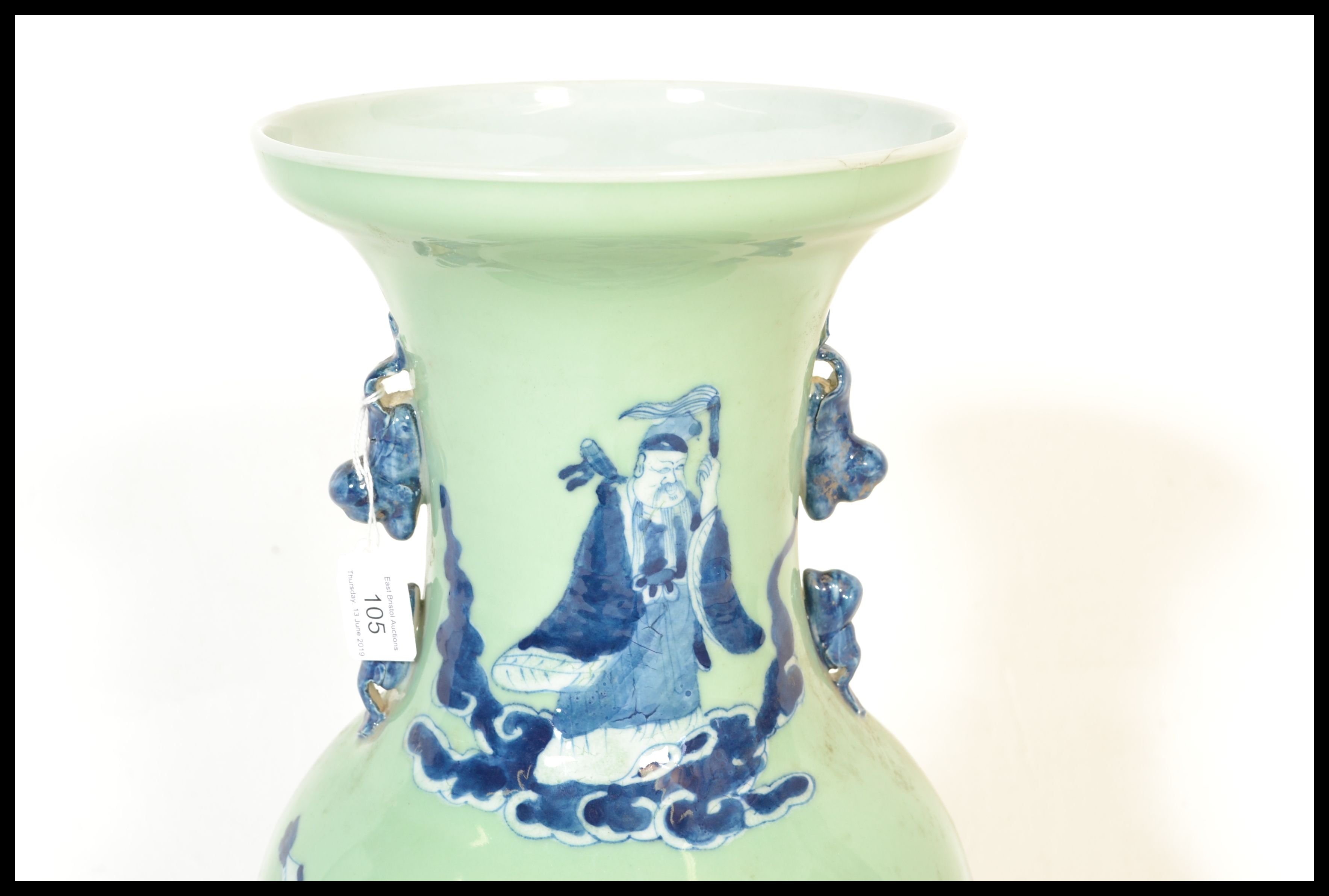 A late 19th Century Chinese vase of large baluster - Image 3 of 6