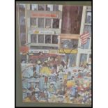 A large framed and glazed picture print of New Yor