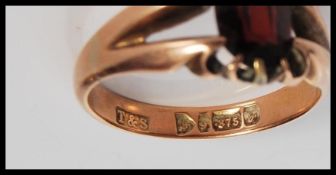 Two 9ct gold ladies dress rings to include a split