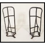 A pair of late 19th Century Victorian wrought iron