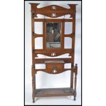 VICTORIAN 19TH CENTURY ARTS & CRAFTS GOLDEN OAK HA