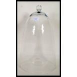 A  Victorian antique style  glass bell cloche / gl