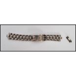 A 20th Century gents stainless steel watch strap f