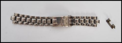 A 20th Century gents stainless steel watch strap f