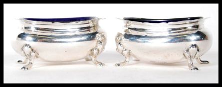 A pair of silver hallmarked Brook & Sons of Edinbu