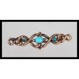 A 19th Century Victorian knot brooch having a cent