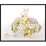 A 19th Century German porcelain pot pourri centrep