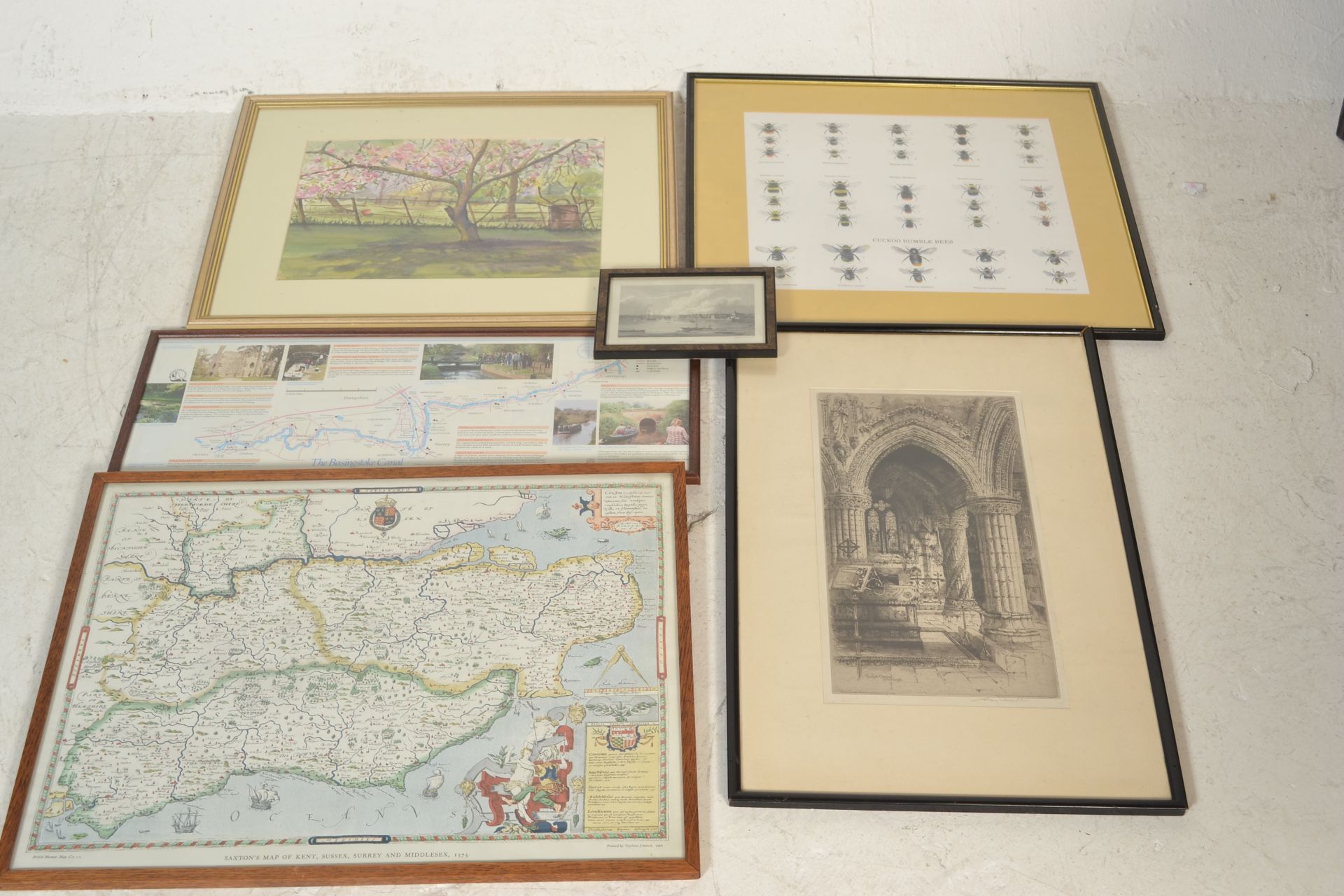 A collection of pictures, paintings and prints to include 19th century print of the View of the - Image 5 of 7