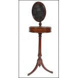 VICTORIAN 19TH CENTURY GENTLEMAN'S MAHOGANY SHAVIN