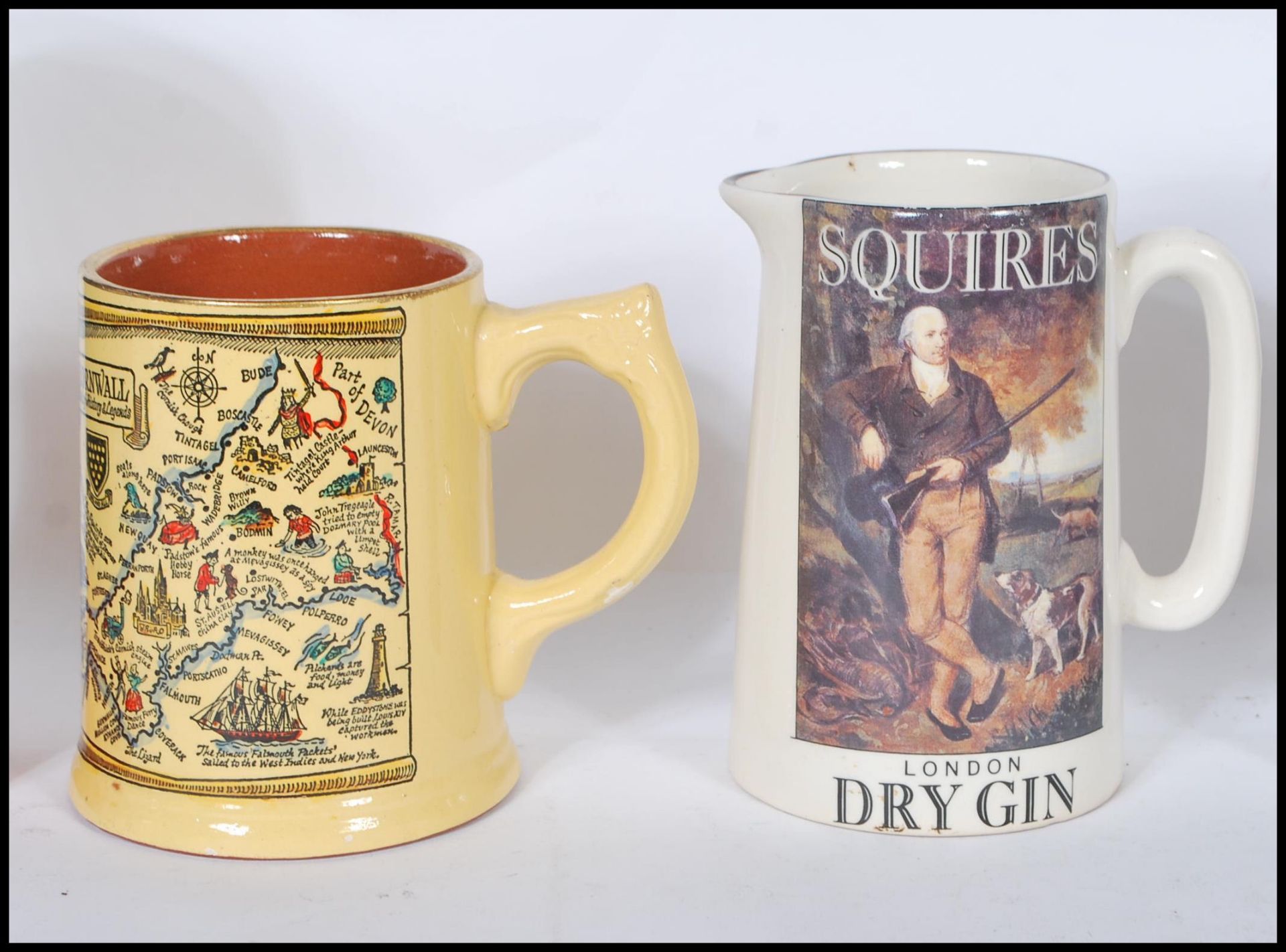 Breweriana  - A collection of vintage ceramic advertising point of sale public house water jugs to - Image 3 of 6