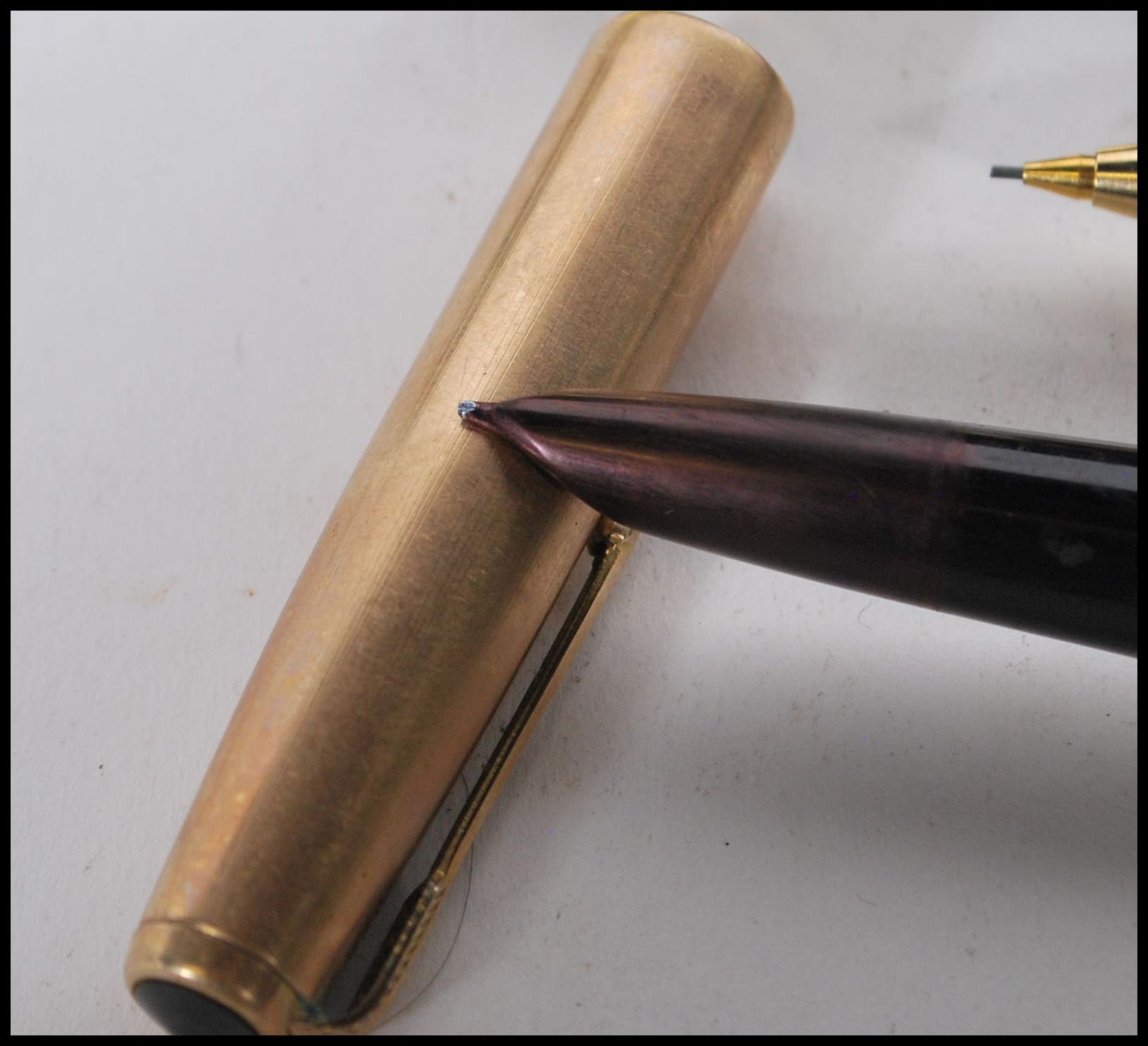 A Pelikan Souveran pen set consisting of pen, pencil and fountain pen, all having black finish - Bild 4 aus 8