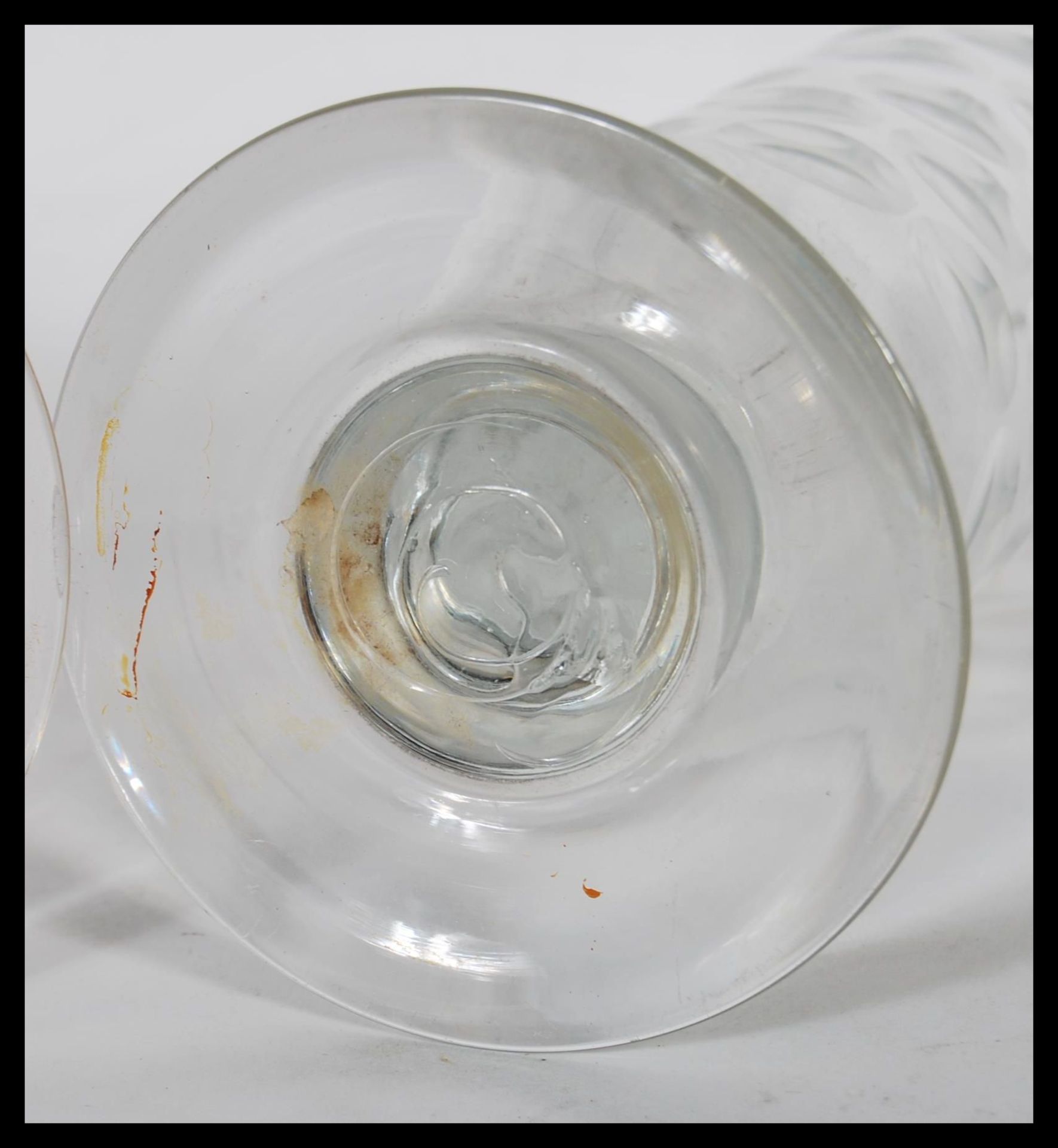 A pair of Georgian drinking glasses having cylindr - Image 10 of 10