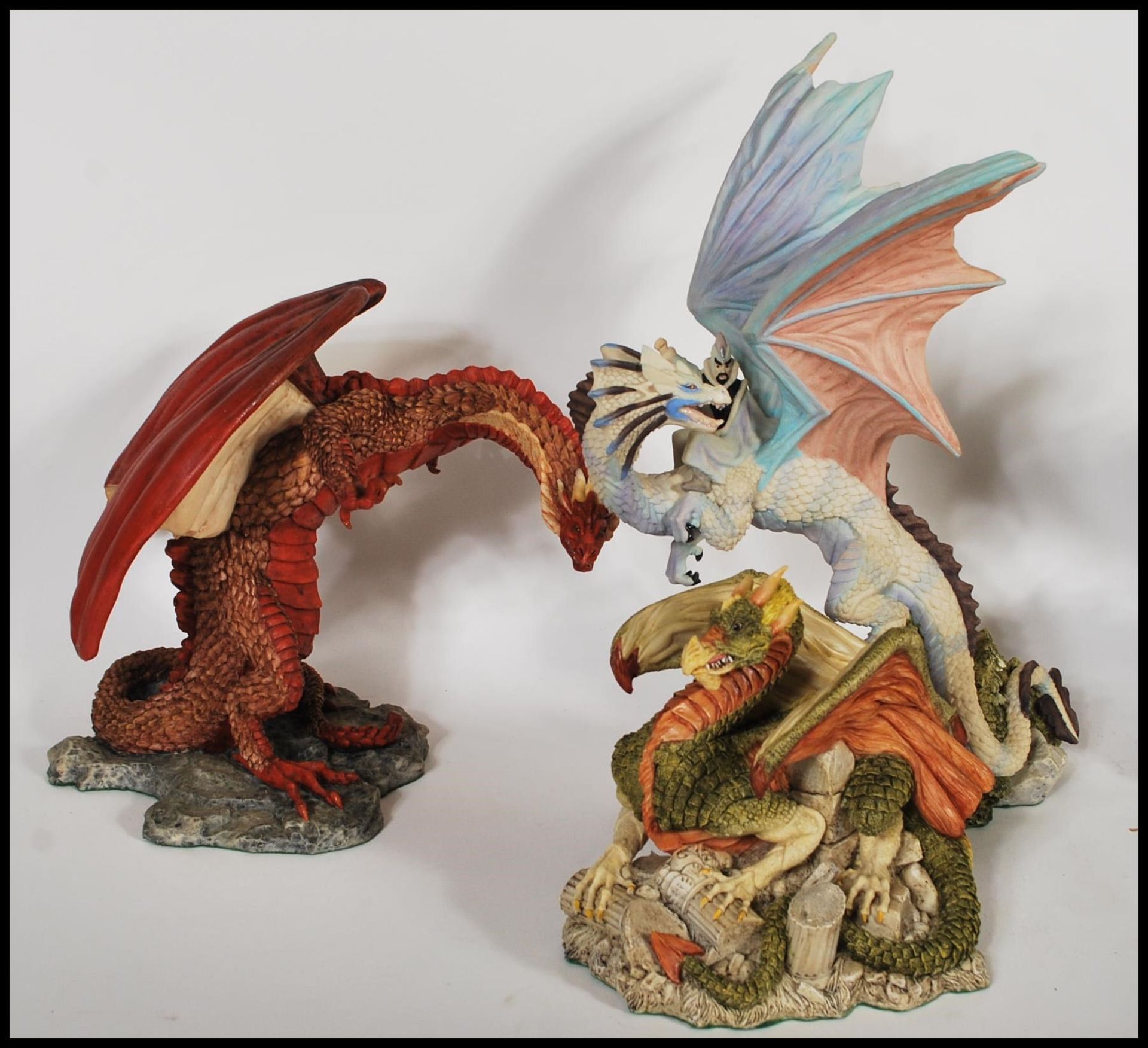 A collection of Enchantica dragon figures to include 'Cormorin' no. 0680/ 3950, 'Escape' being - Bild 2 aus 7