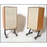 A pair of 20th century Danish influenced teak wood cased Acoustic Suspension AR - 2AX speakers,