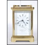 A late 20th Century striking carriage clock retailed by Garrard & Co, the movement by Epee and