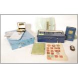 A collection of vintage items to include to include various money boxes / saving banks, vintage