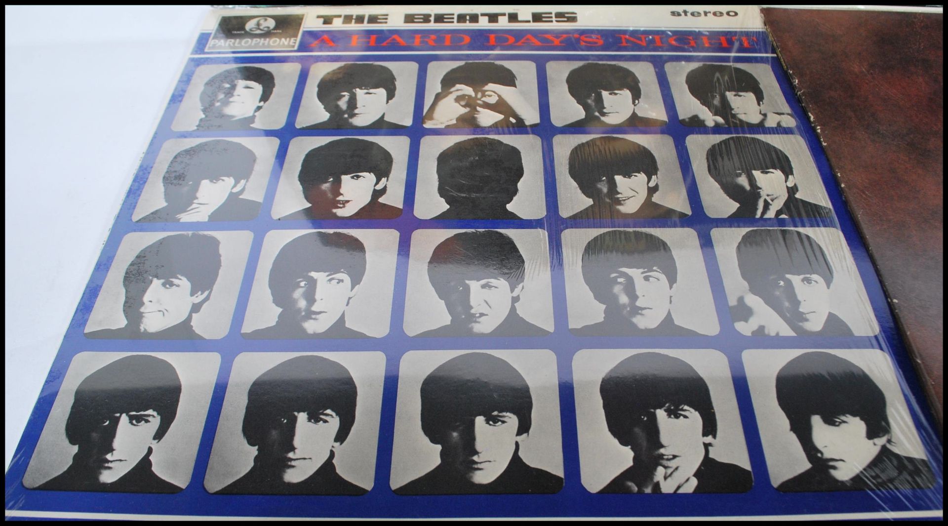 A collection of six vinyl long play LP album records by The Beatles to include Rubber Soul, Love - Bild 7 aus 7