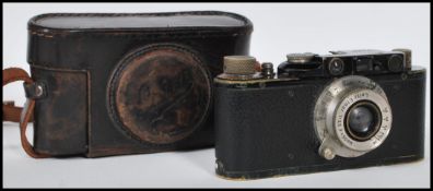 CASED LEICA CAMERA - BLACK BODY