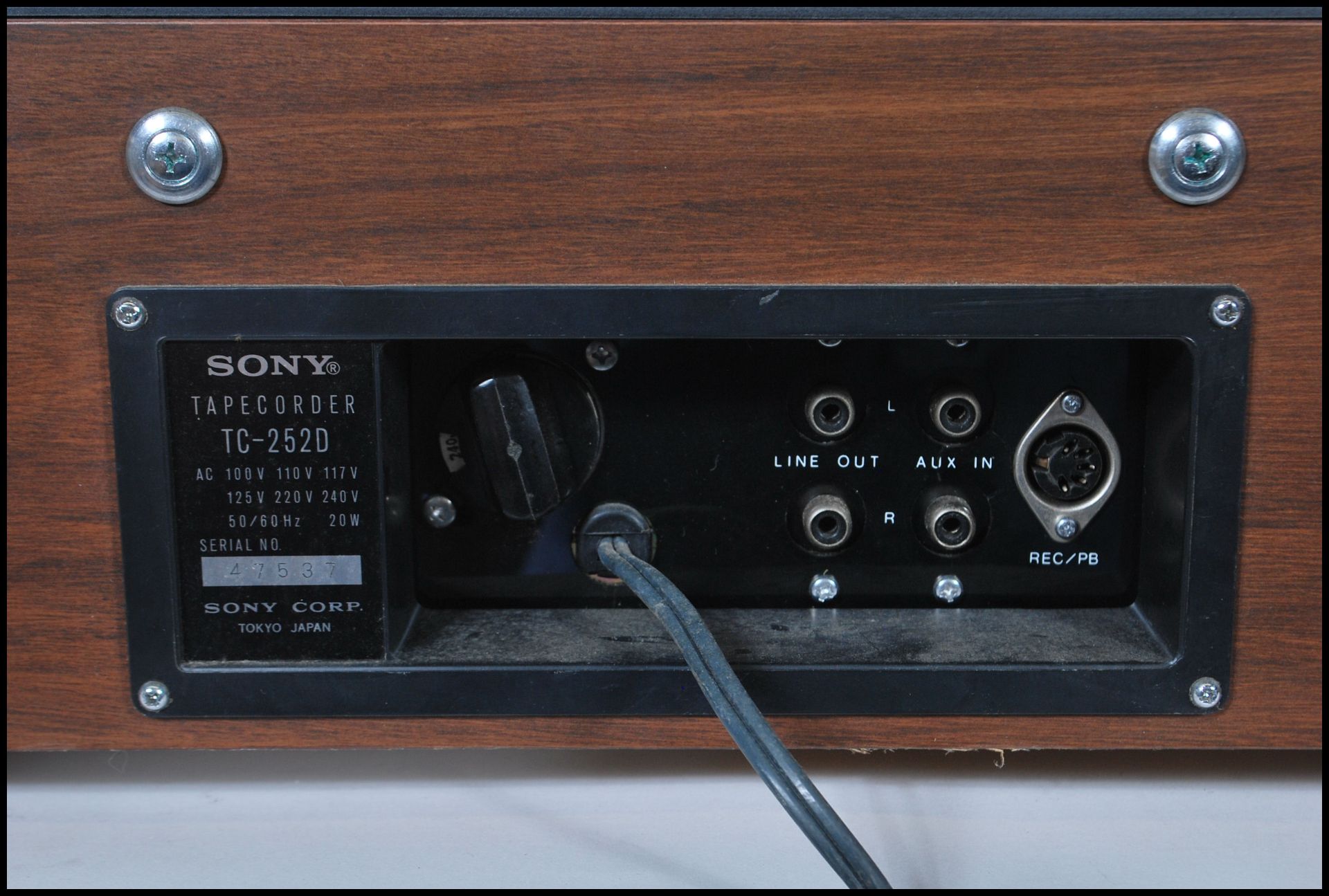 A vintage retro 20th Century Sony TC 252 Stereo Tapecorder retaining original box, instructions - Bild 5 aus 6