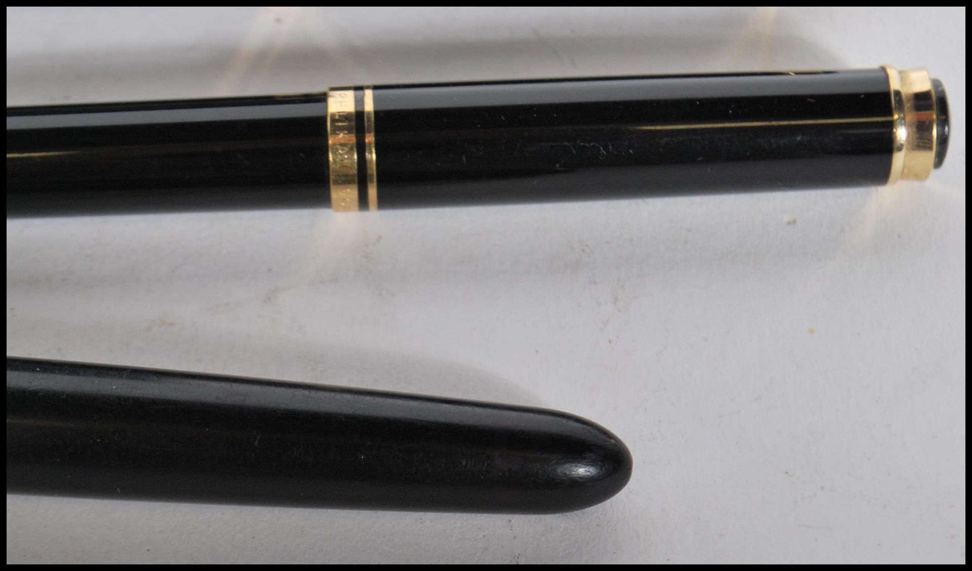 A Pelikan Souveran pen set consisting of pen, pencil and fountain pen, all having black finish - Bild 8 aus 8