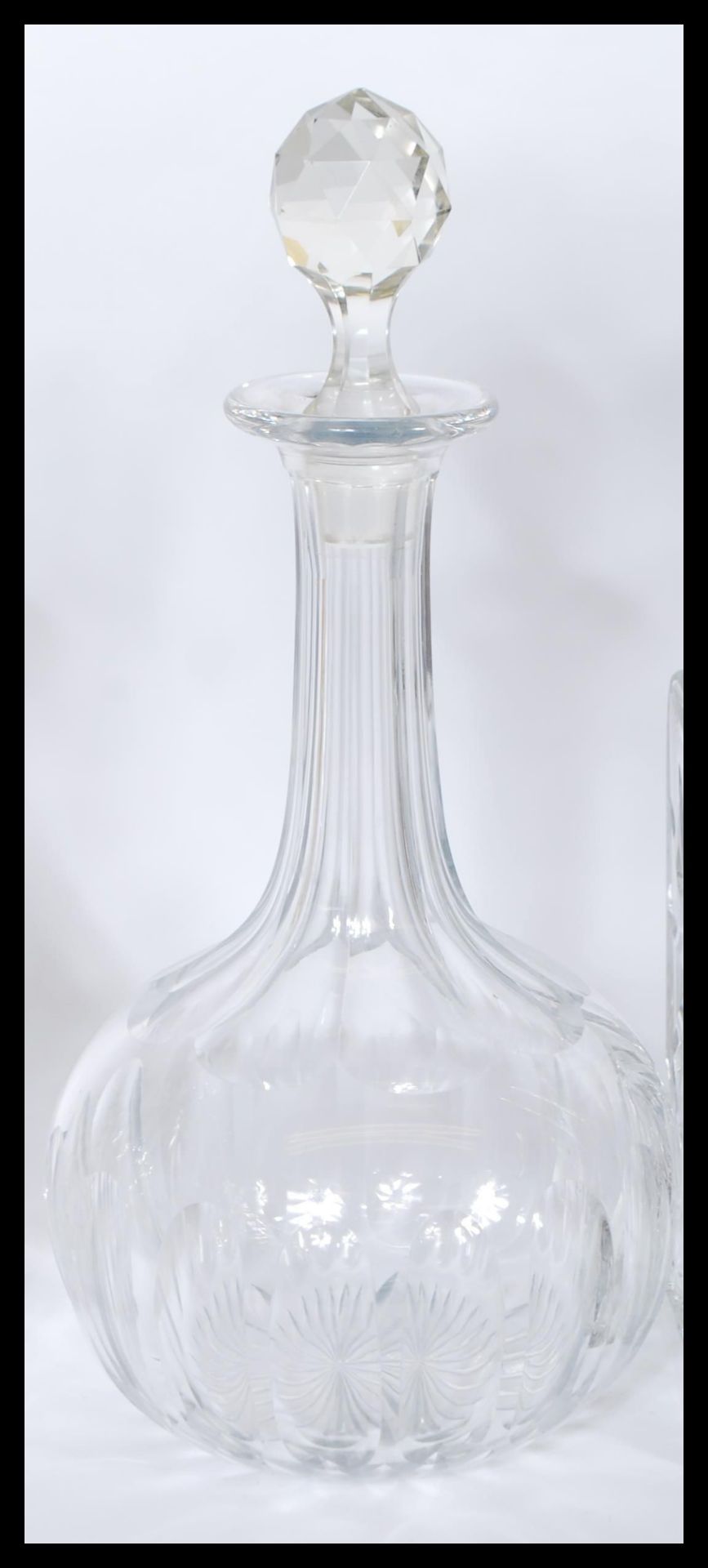 A collection of 20th century decanters to include facet cut, cut glass crystal and other shapes - Image 3 of 7