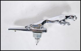 A 1960/70 Jaguar Chrome Leaping Cat Car Mascot, for a saloon or sports car.